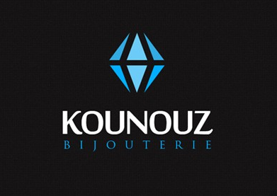 蓝钻石珠宝logo设计【KOUNOUZ】